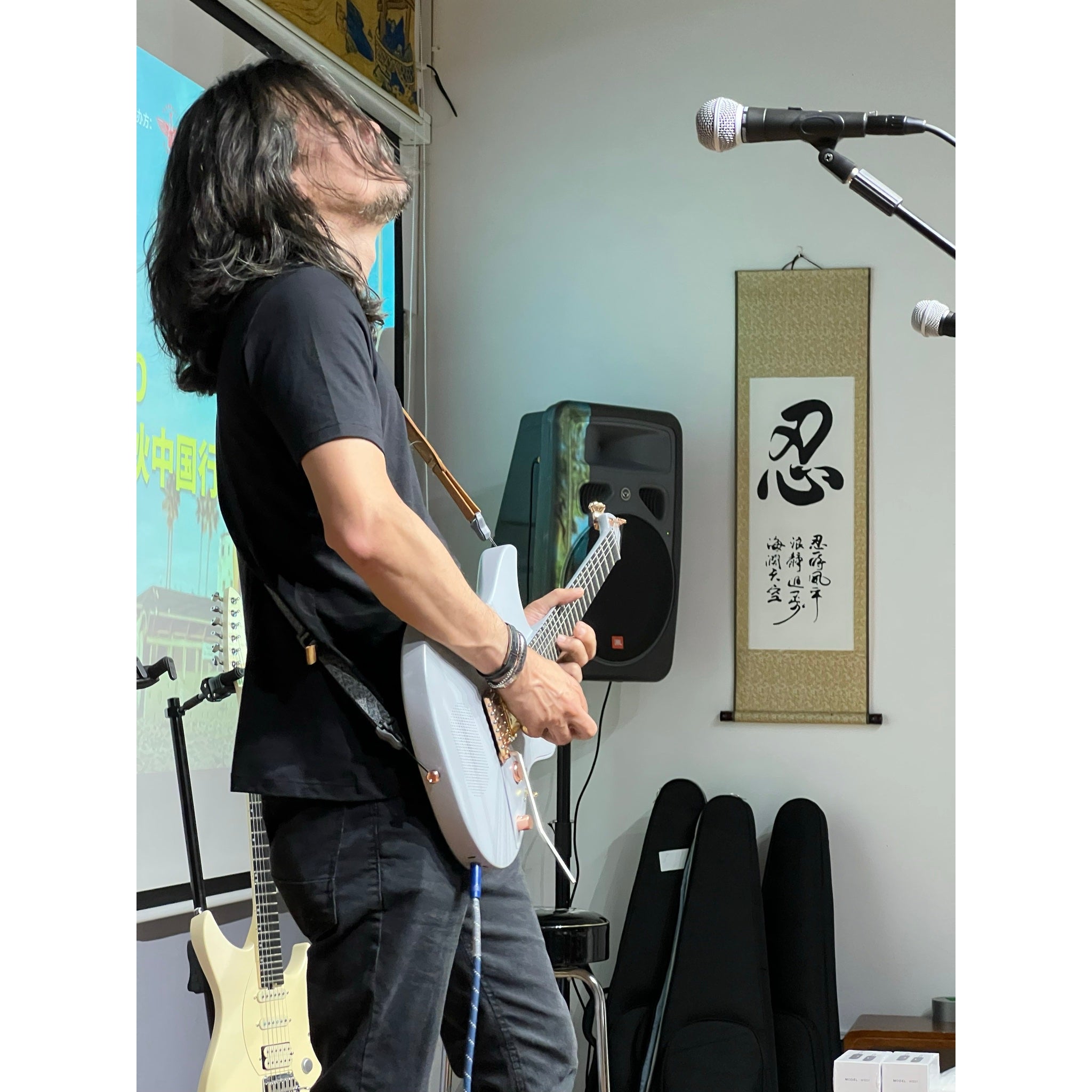 Enya Inspire Oziel Smart Electric Guitar electronics detail