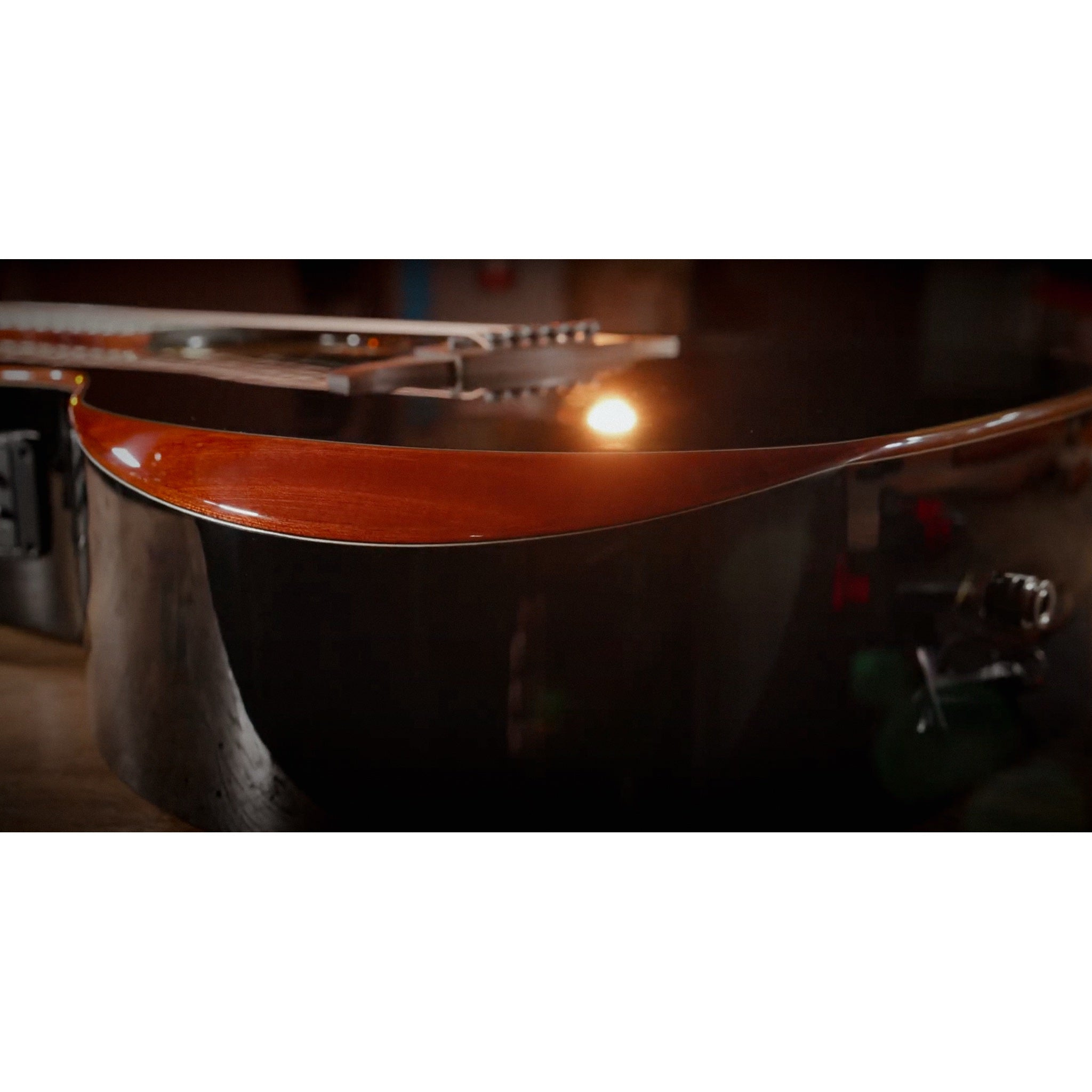 Lâg Tramontane Special T118 Auditorium Bevel Cutaway Acoustic-Electric Guitar – Black
