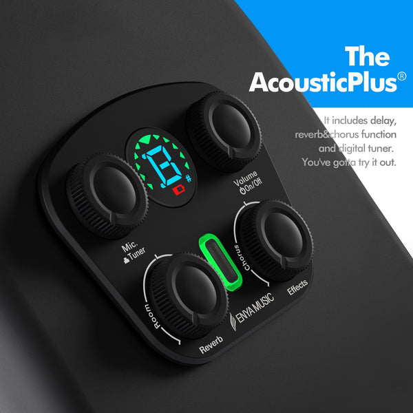 Enya X4 Pro Mini carbon fiber acoustic-electric guitar lifestyle image