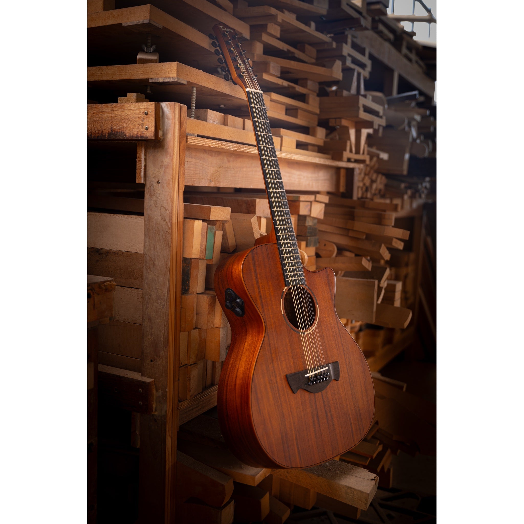 Tagima Solaris XII 12-string acoustic-electric guitar in Natural Open Pore - image 12