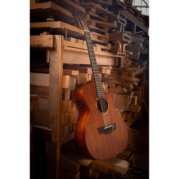 Tagima Solaris XII 12-string acoustic-electric guitar in Natural Open Pore - image 12