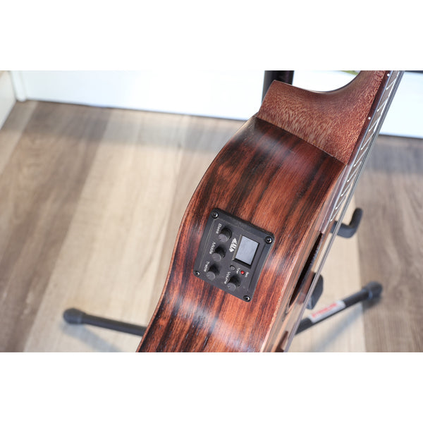 Kala Amara Tri-Top Tenor Ukulele with Cutaway & EQ – KA-AM-T-CE