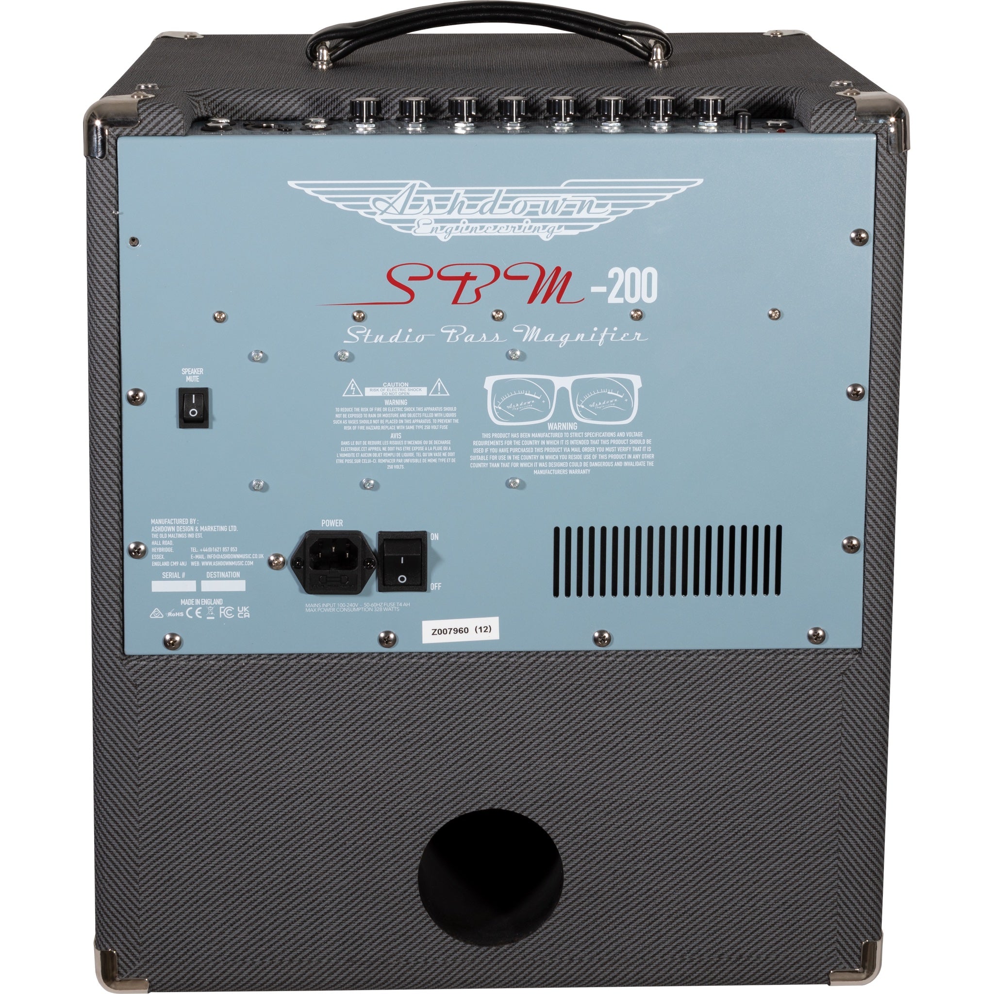 Ashdown UK-SBM-112-200 Studio Bass Magnifier 200W 1x12 Bass Combo