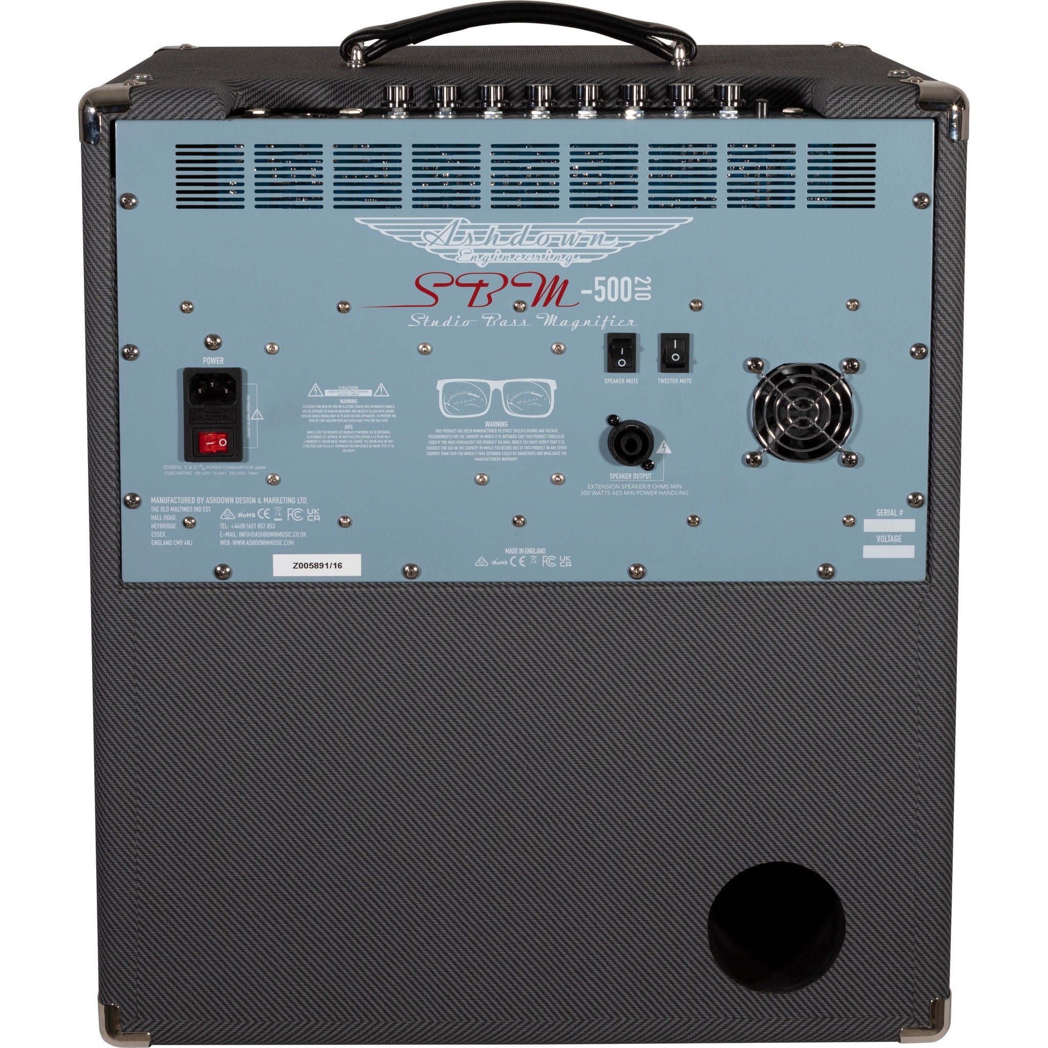 Ashdown UK-SBM-210-500 Studio Bass Magnifier 500W 2x10 Bass Combo