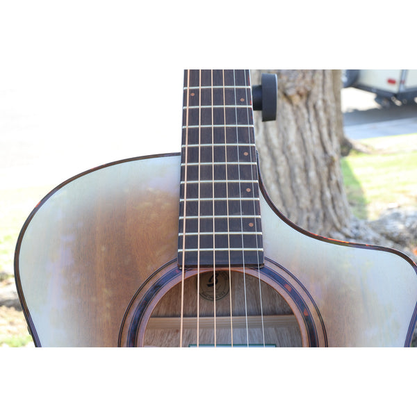Breedlove Pursuit Exotic S Limited Edition Concert CE Acoustic-Electric Guitar – White Sand