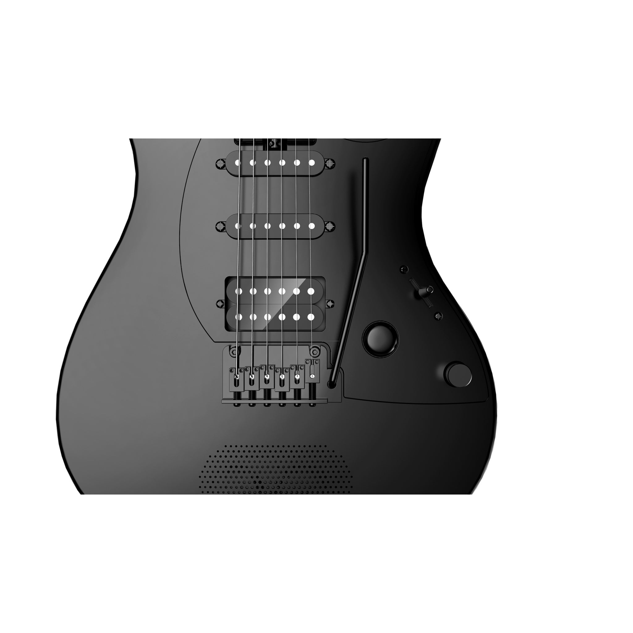 Enya Inspire Smart Electric Guitar Black detail image