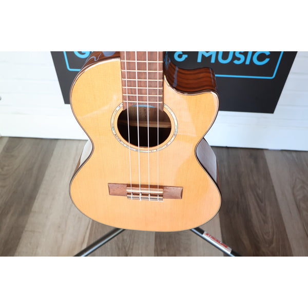 Kala KA-SCAC-T-CE Solid Cedar Top Acacia Tenor Cutaway Acoustic-Electric Ukulele with Fishman Kula EQ