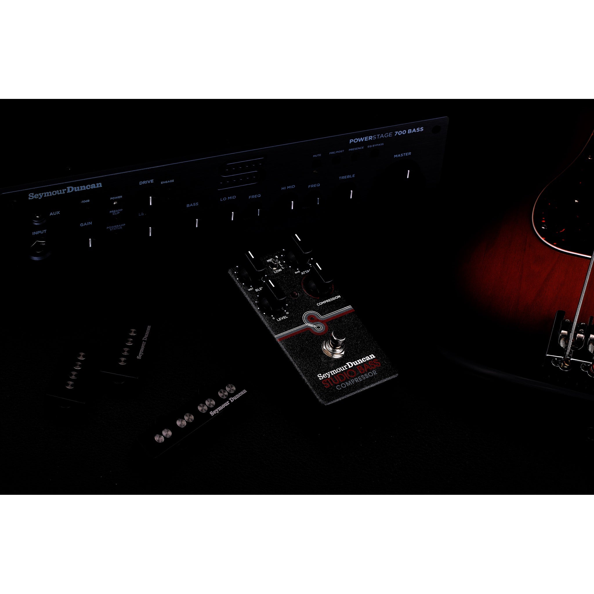 Studio Bass Compressor Pedal – Parallel Blend, 3-Mode EQ Toggle, Studio-Grade Compression