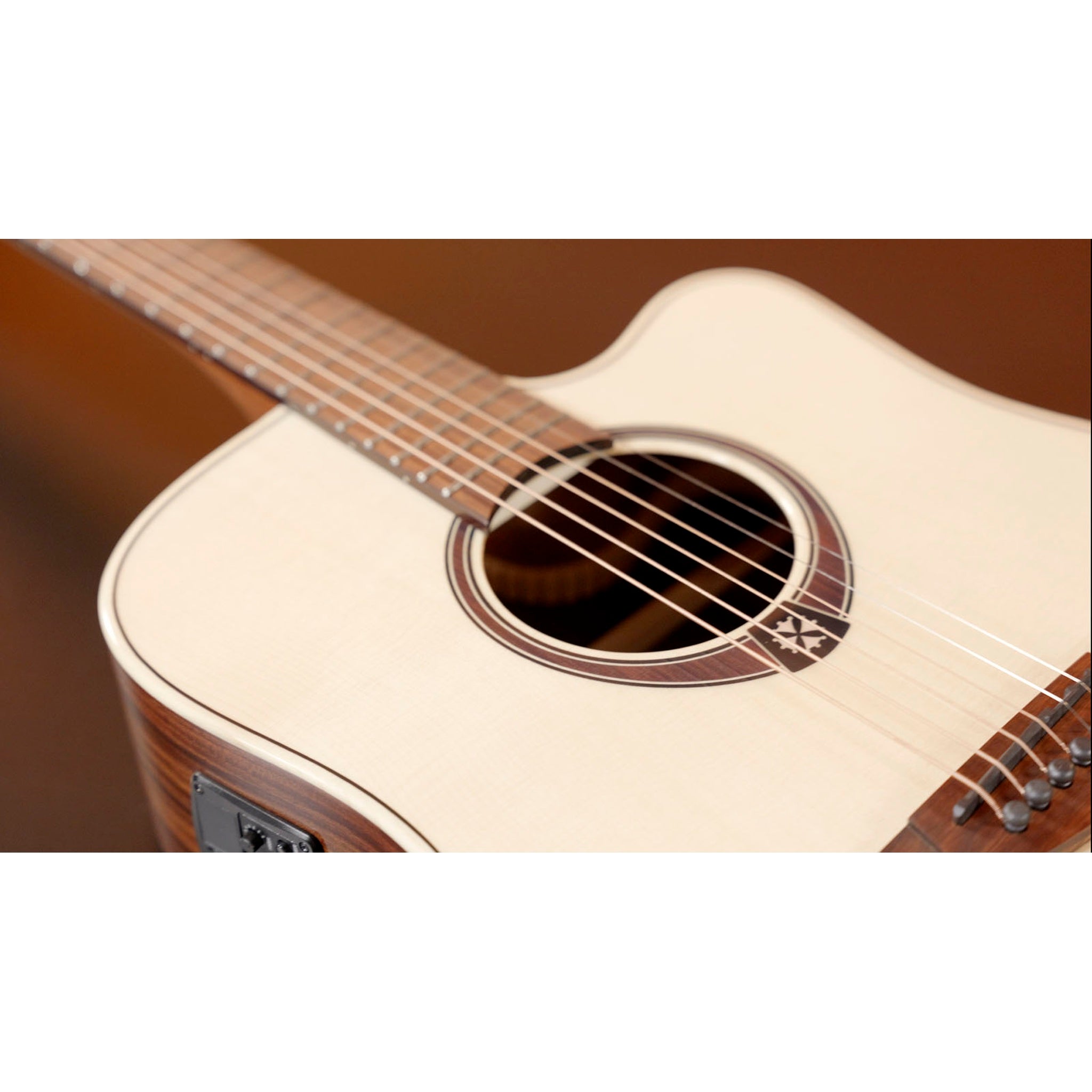 Lâg T218DCE Tramontane 218 Dreadnought Acoustic-Electric Guitar – Natural Gloss