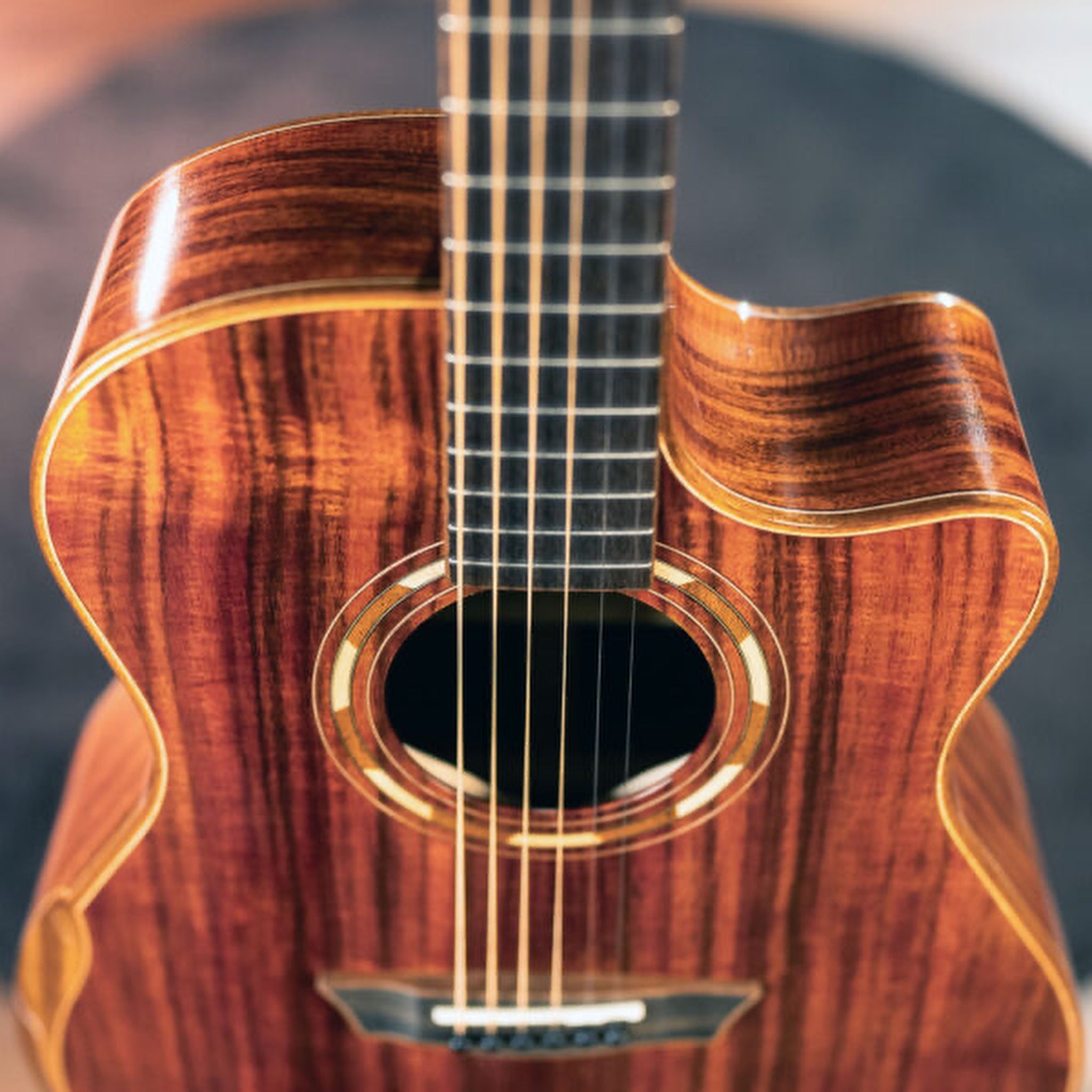 Washburn G55CE Comfort Deluxe Koa acoustic-electric guitar
