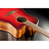 Lâg Tramontane Special Red Burst Dreadnought Cutaway Acoustic-Electric Guitar