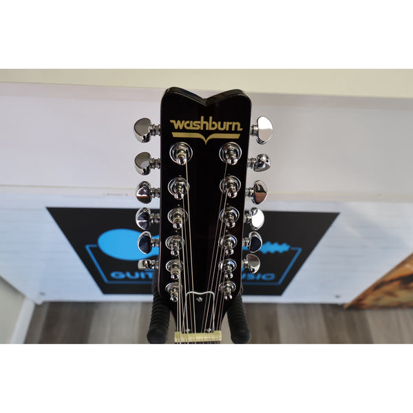 Washburn H12TB Wing Series Hawk 12-String Electric Guitar – Trans Black