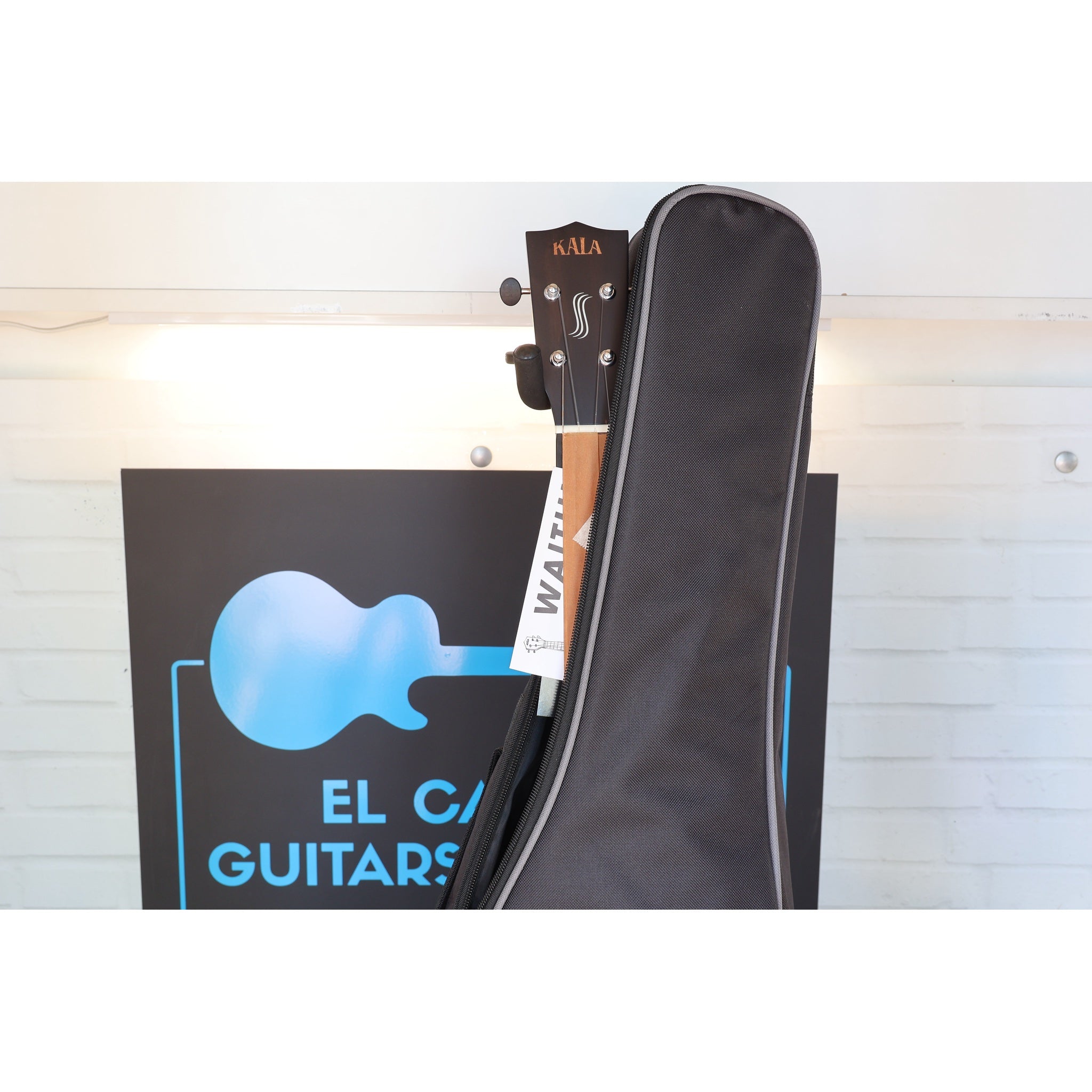 Kala All Solid Mahogany Waterfall Baritone Ukulele - KA-WF-AMHG-B_W/BAG