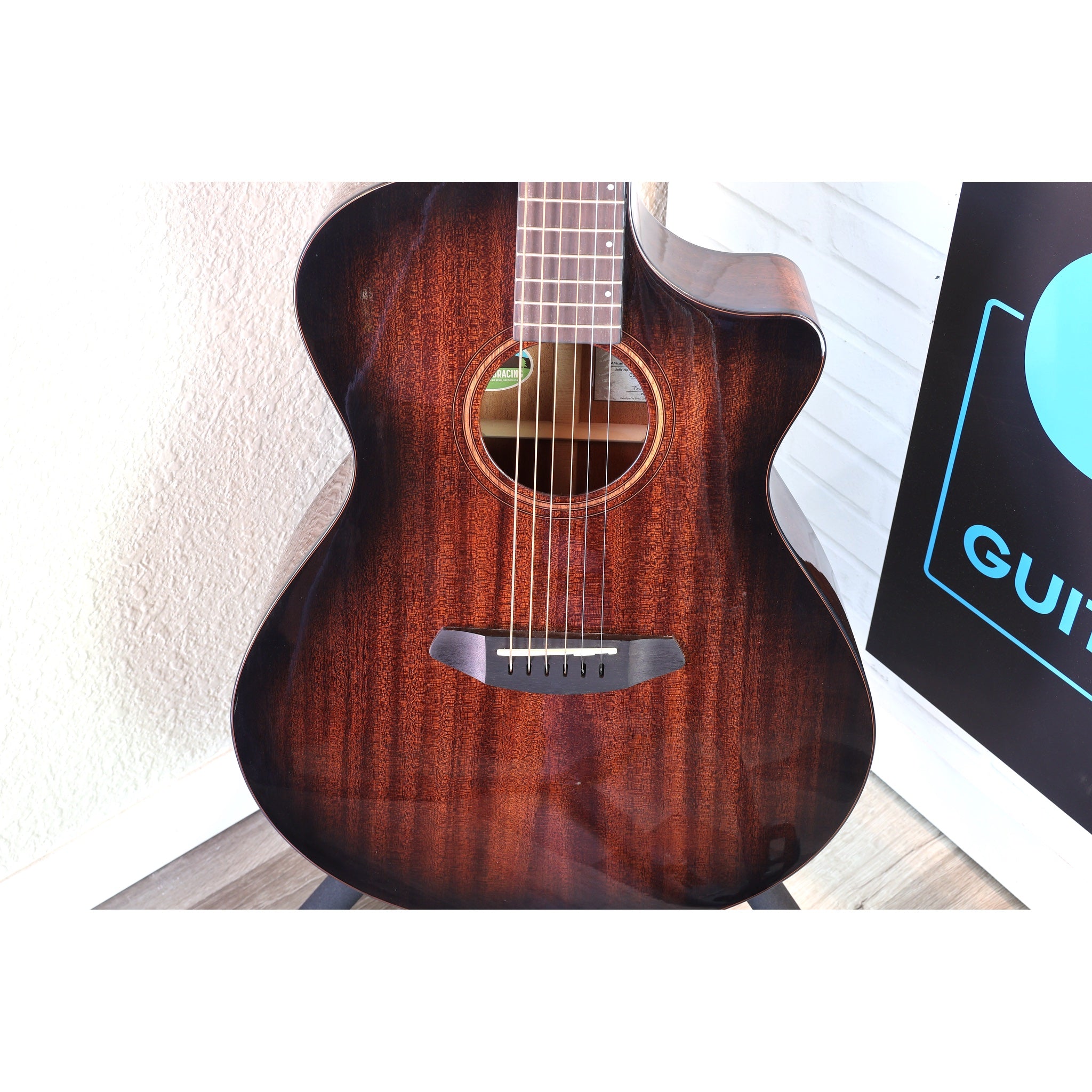 Breedlove Wildwood Pro Dreadnought Concerto Suede CE Acoustic-Electric Guitar | Solid African Mahogany