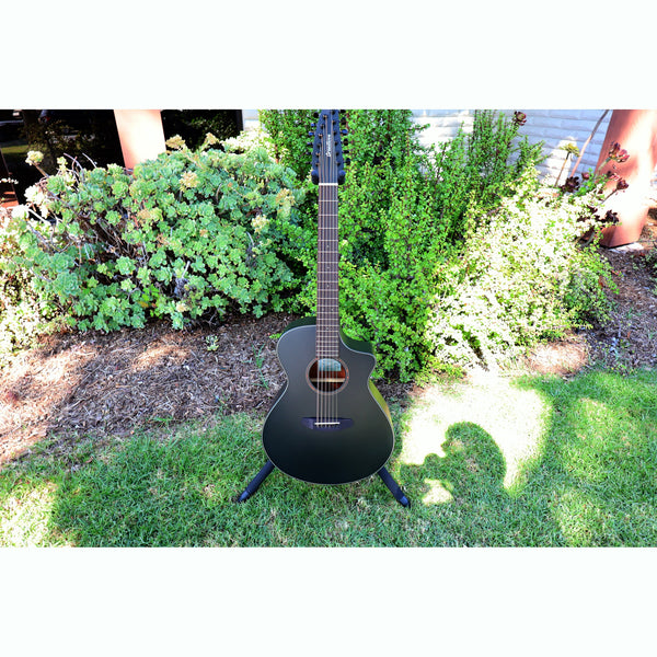 Breedlove Discovery S Concert Satin Black 12 String CE European-African Mahogany