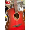 Lâg Tramontane Special Red Burst Dreadnought Cutaway Acoustic-Electric Guitar