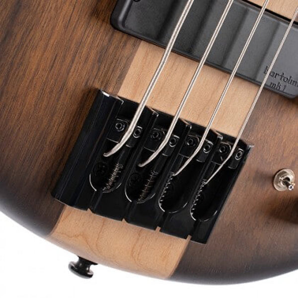 Cort C4 Plus OVMH Artisan Series Bass Guitar – Antique Brown Burst