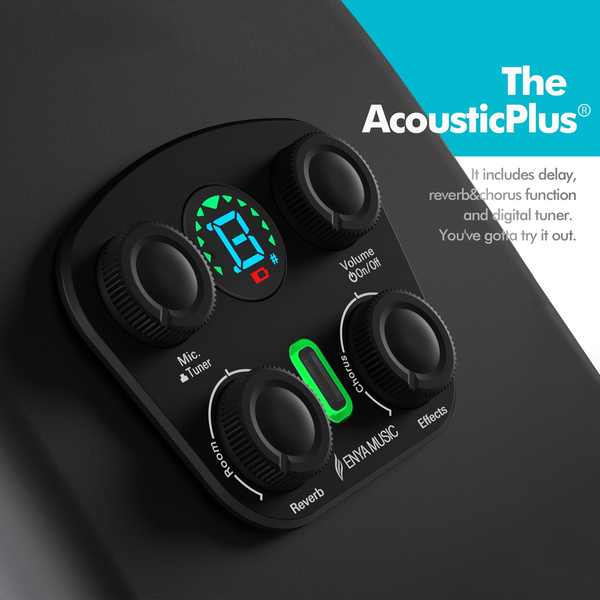 Enya X4 Pro acoustic-electric guitar detail