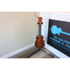 Amahi HCLF220 Soprano Ukulele with Mahogany Top and Black ABS Body - Gig Bag Included