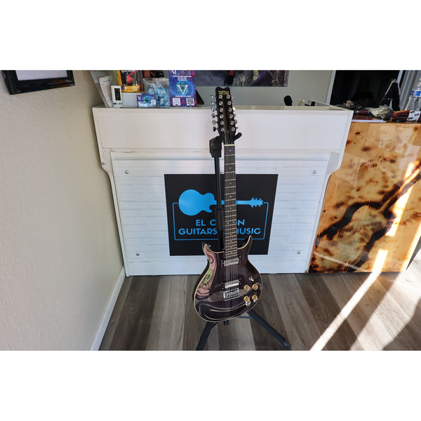 Washburn H12TB Wing Series Hawk 12-String Electric Guitar – Trans Black