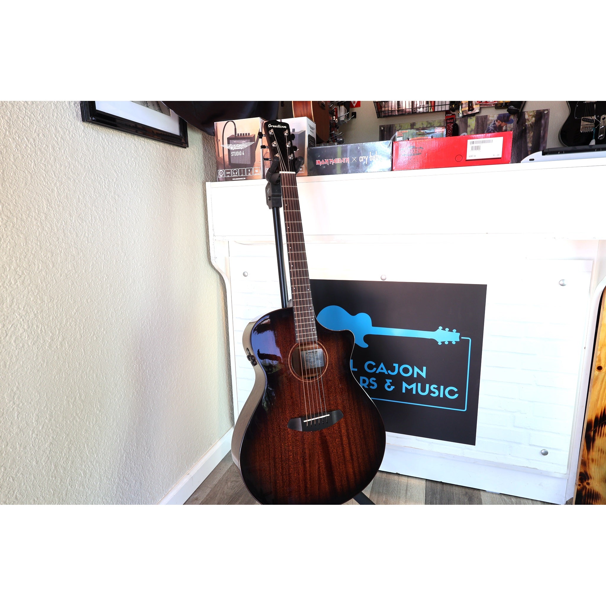 Breedlove Wildwood Pro Dreadnought Concerto Suede CE Acoustic-Electric Guitar | Solid African Mahogany
