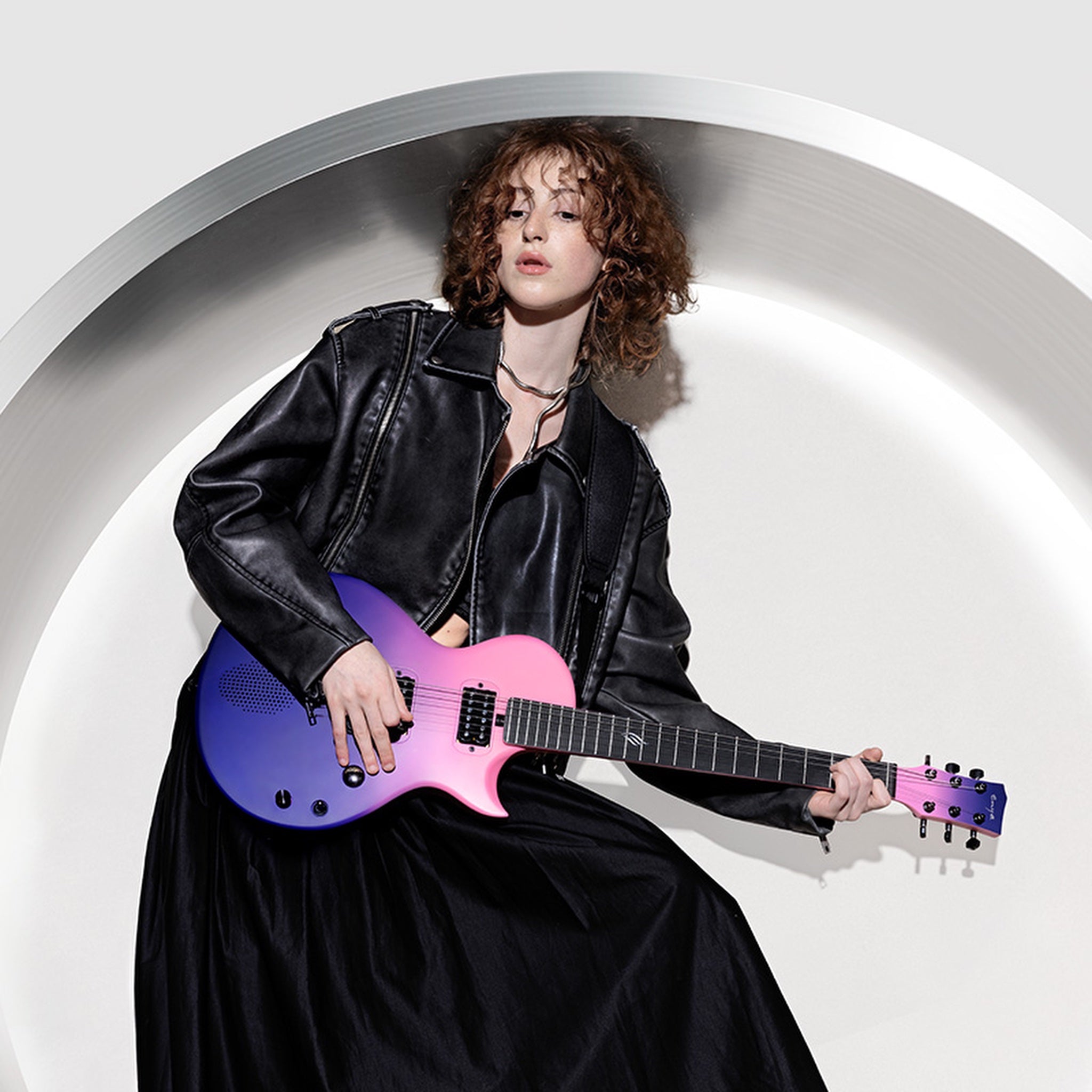 Enya Nova Go Sonic Smart Electric Guitar in Cosmic Purple