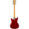 Hagstrom H8-II 8-String Bass Guitar – Wild Cherry Transparent – Hardshell Case Included