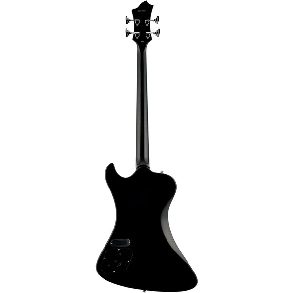 Hagstrom Nekromant 4 4-string right-handed bass guitar in Black Gloss