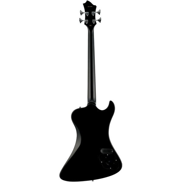 Hagstrom Nekromant 4 4-string left-handed bass guitar in Black Gloss