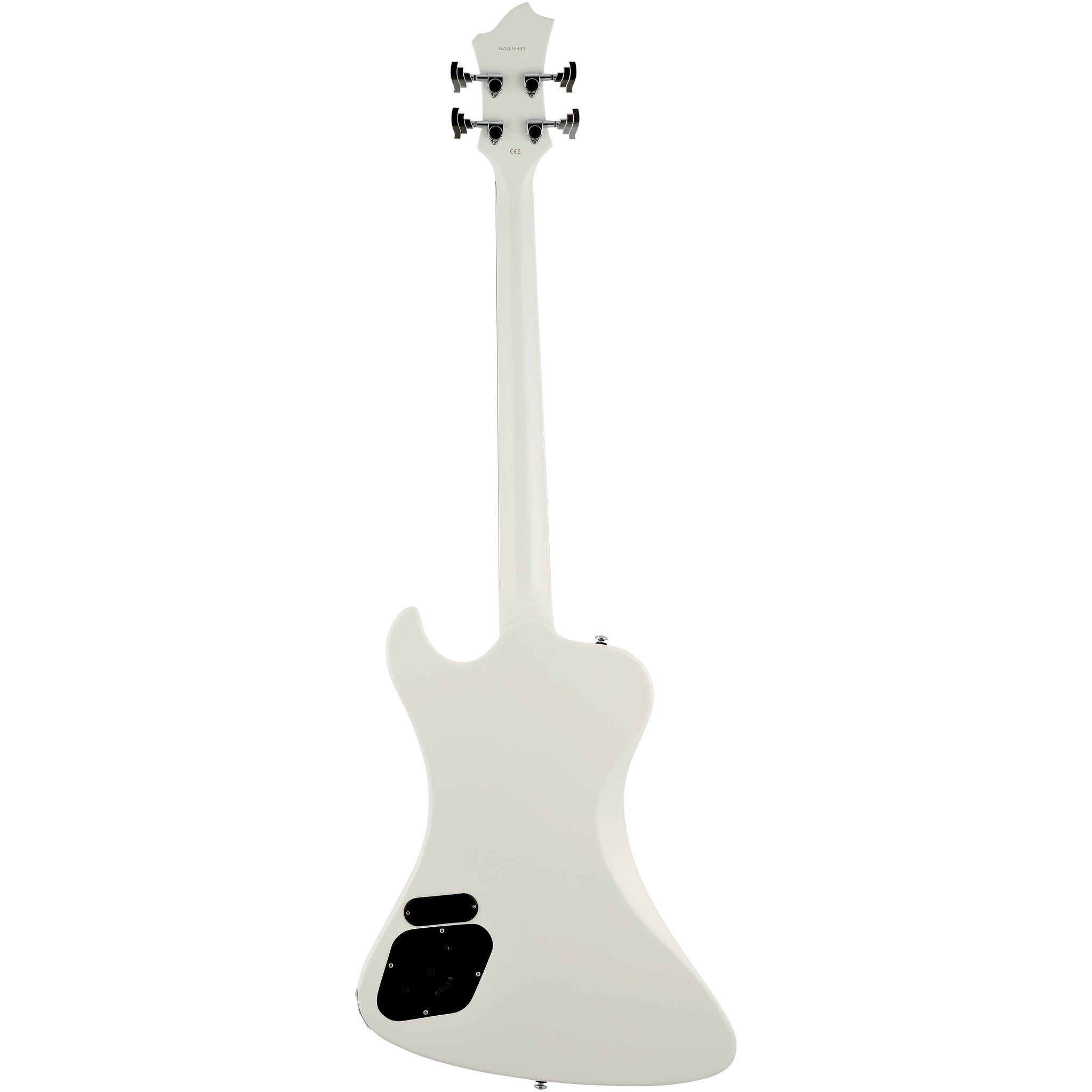 Hagstrom Nekromant 4 4-string right-handed bass guitar in White Gloss