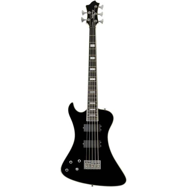 Hagstrom Nekromant 5 5-string left-handed bass guitar in Black Gloss
