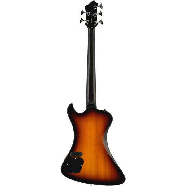 Hagstrom Nekromant 5 5-string right-handed bass guitar in Tobacco Sunburst