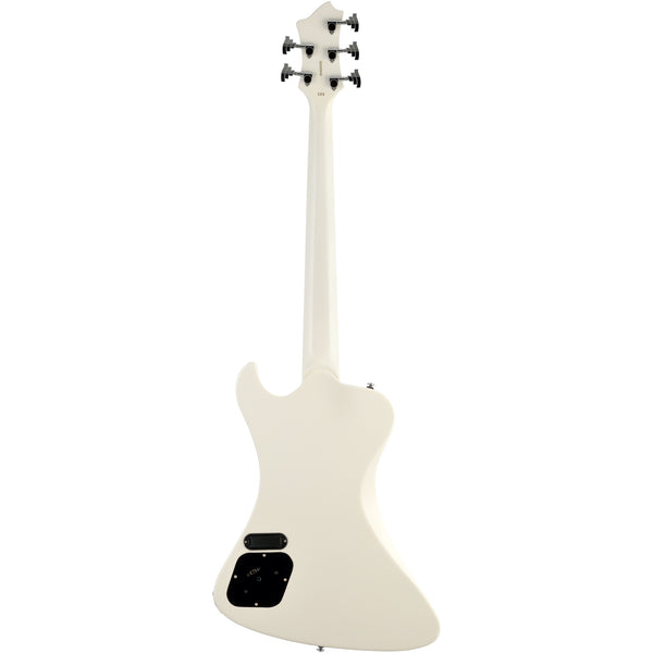 Hagstrom Nekromant 5 5-string right-handed bass guitar in White Gloss