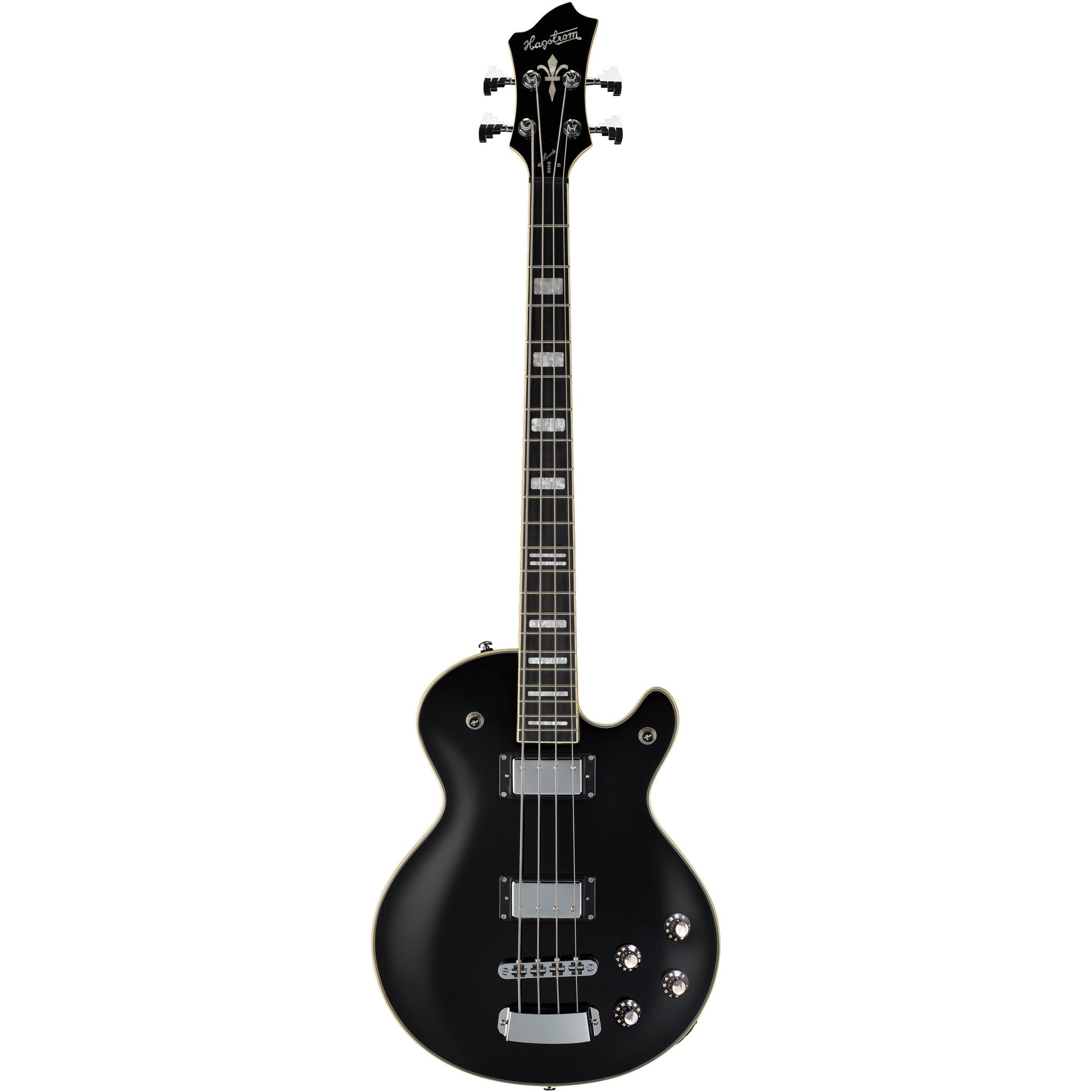 Hagstrom Swede Bass Guitar – Black Gloss – Hardshell Case Included