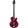 Hagstrom Swede Bass Guitar – Wild Cherry Transparent – Hardshell Case Included