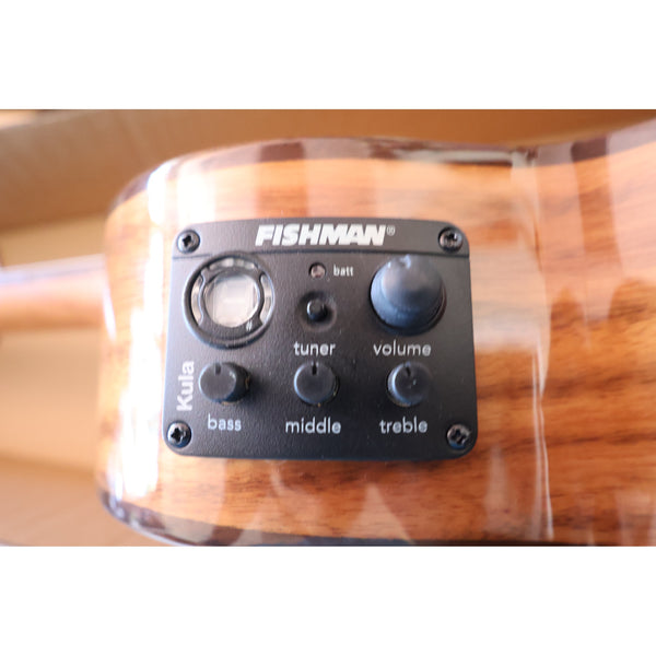 Kala KA-SCAC-T-CE Solid Cedar Top Acacia Tenor Cutaway Acoustic-Electric Ukulele with Fishman Kula EQ