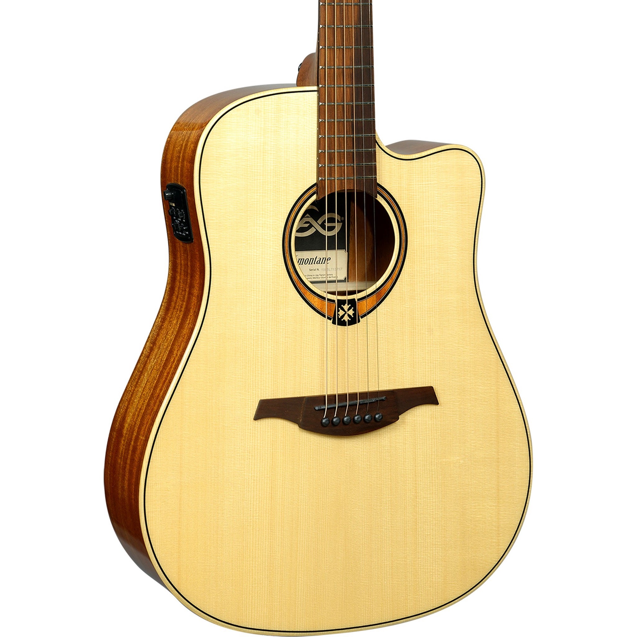 Lâg T88DCE Tramontane 88 Dreadnought Acoustic-Electric Guitar – Natural