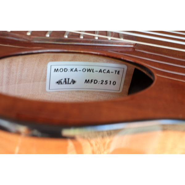 Kala Revelator Night Owl Acacia Tenor Ukulele w/ Bag