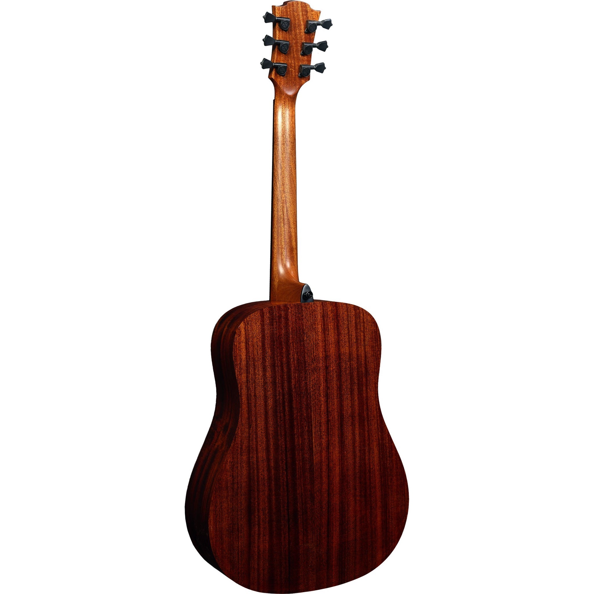 Lâg Tramontane 118 T118D Dreadnought Acoustic Guitar – Natural — full rear view