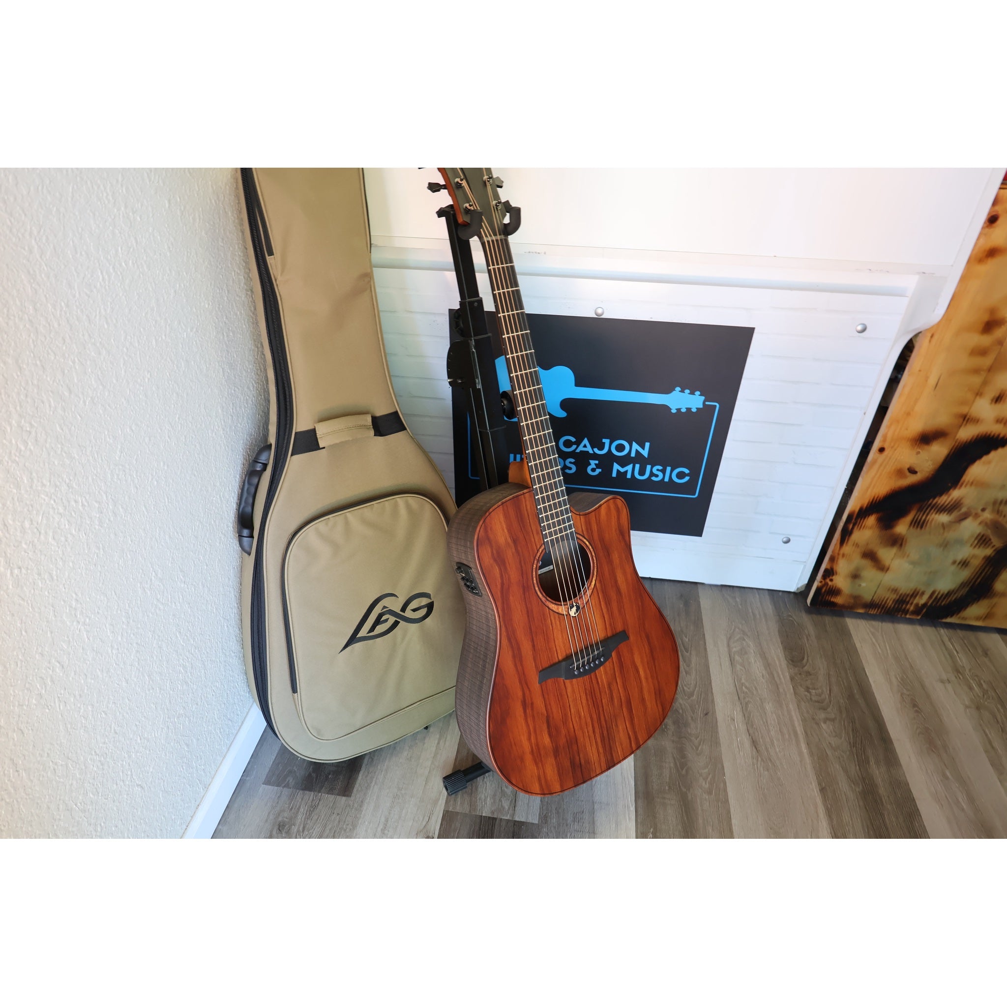 LAG Sauvage DCE Dreadnought Cutaway Acoustic-Electric Guitar