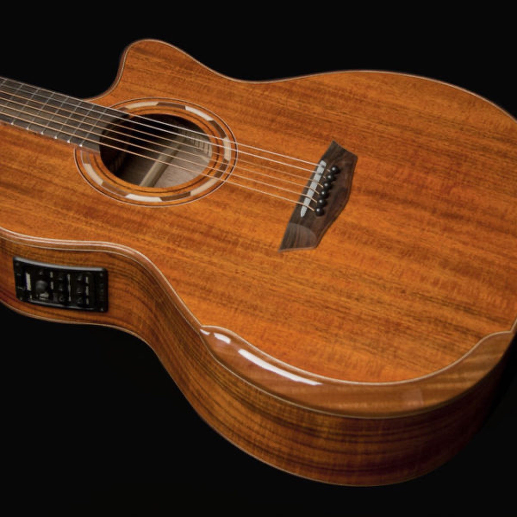 Washburn G55CE Comfort Deluxe Koa acoustic-electric guitar