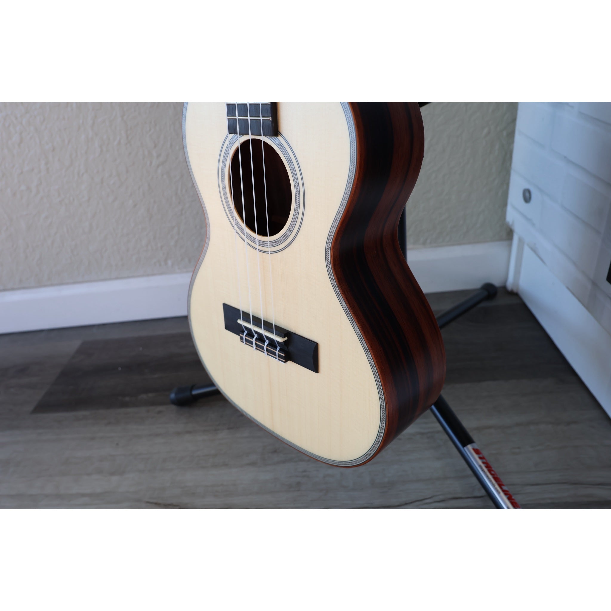 Kala Solid Spruce Top Striped Ebony Tenor Ukulele – KA-SSEBY-T