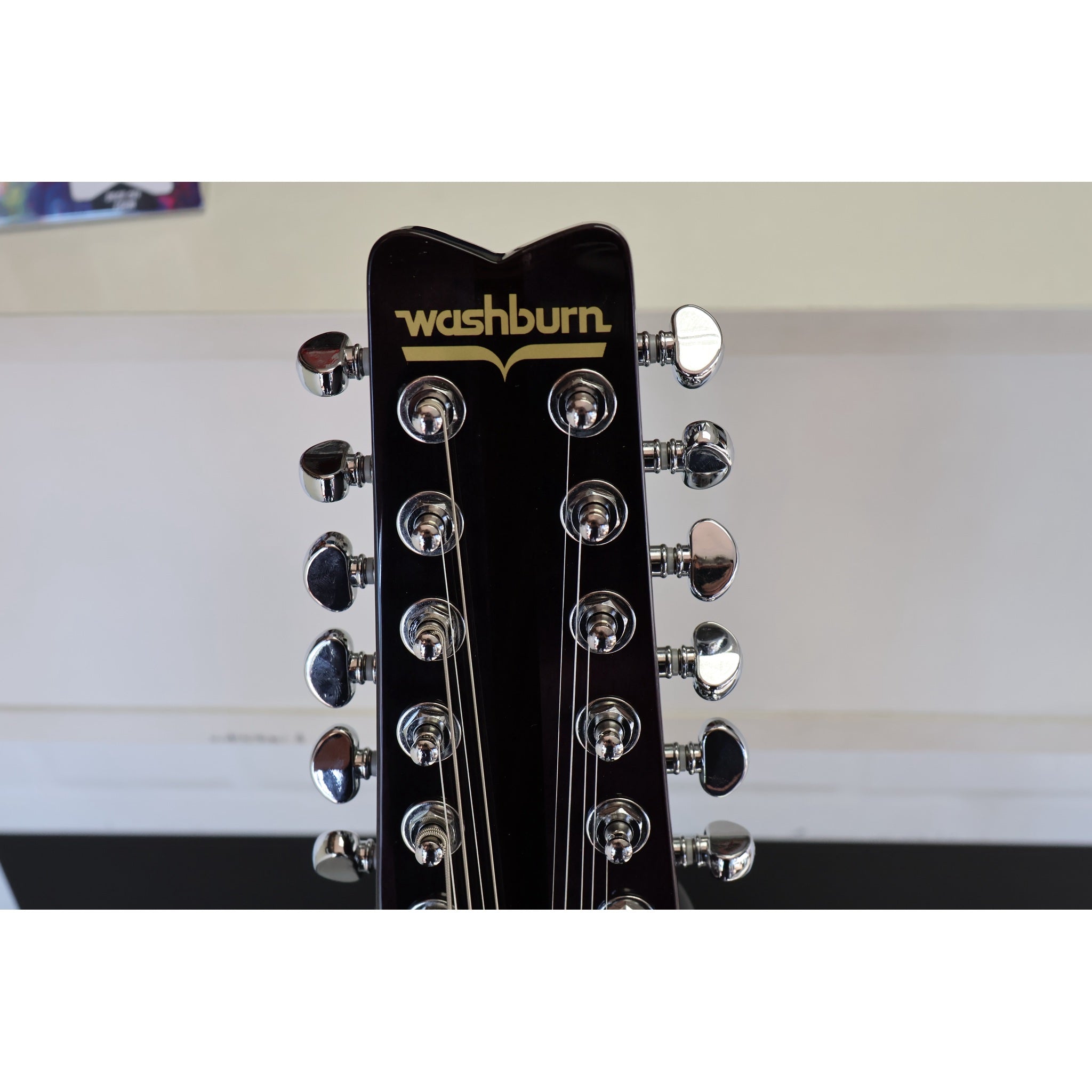 Washburn H12TB Wing Series Hawk 12-String Electric Guitar – Trans Black
