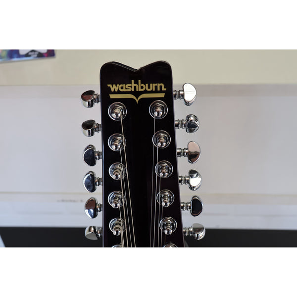 Washburn H12TB Wing Series Hawk 12-String Electric Guitar – Trans Black