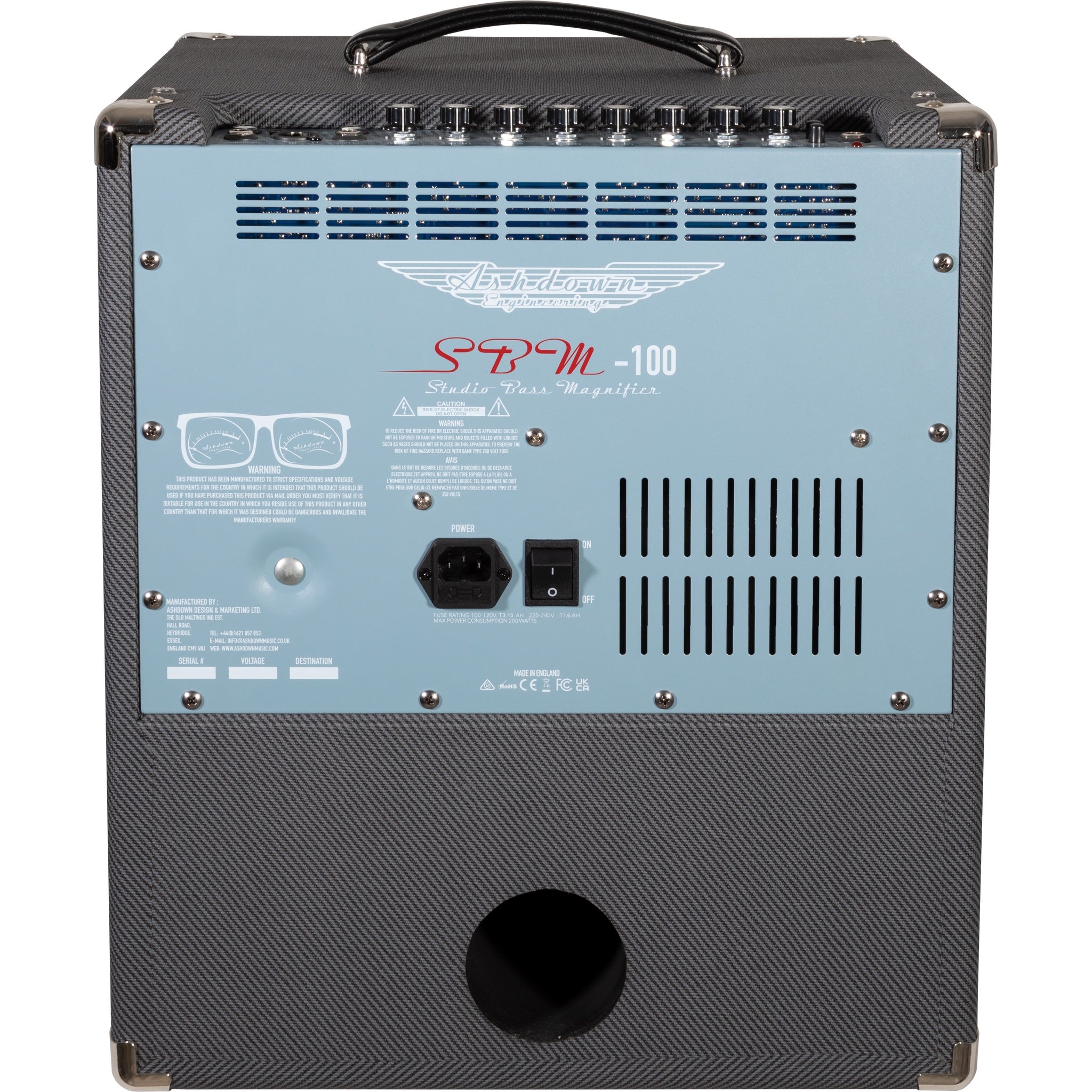Ashdown UK-SBM-110-100 Studio Bass Magnifier 100W 1x10 Bass Combo
