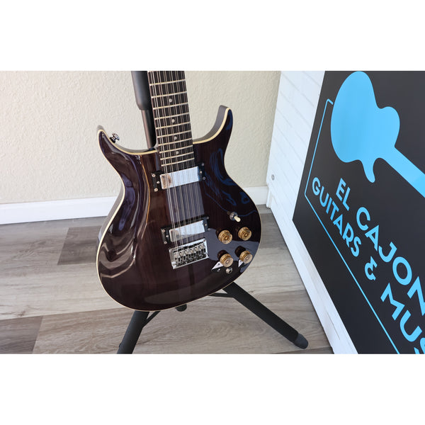 Washburn H12TB Wing Series Hawk 12-String Electric Guitar – Trans Black