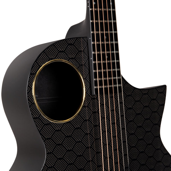Enya X4 Pro carbon fiber guitar detail view