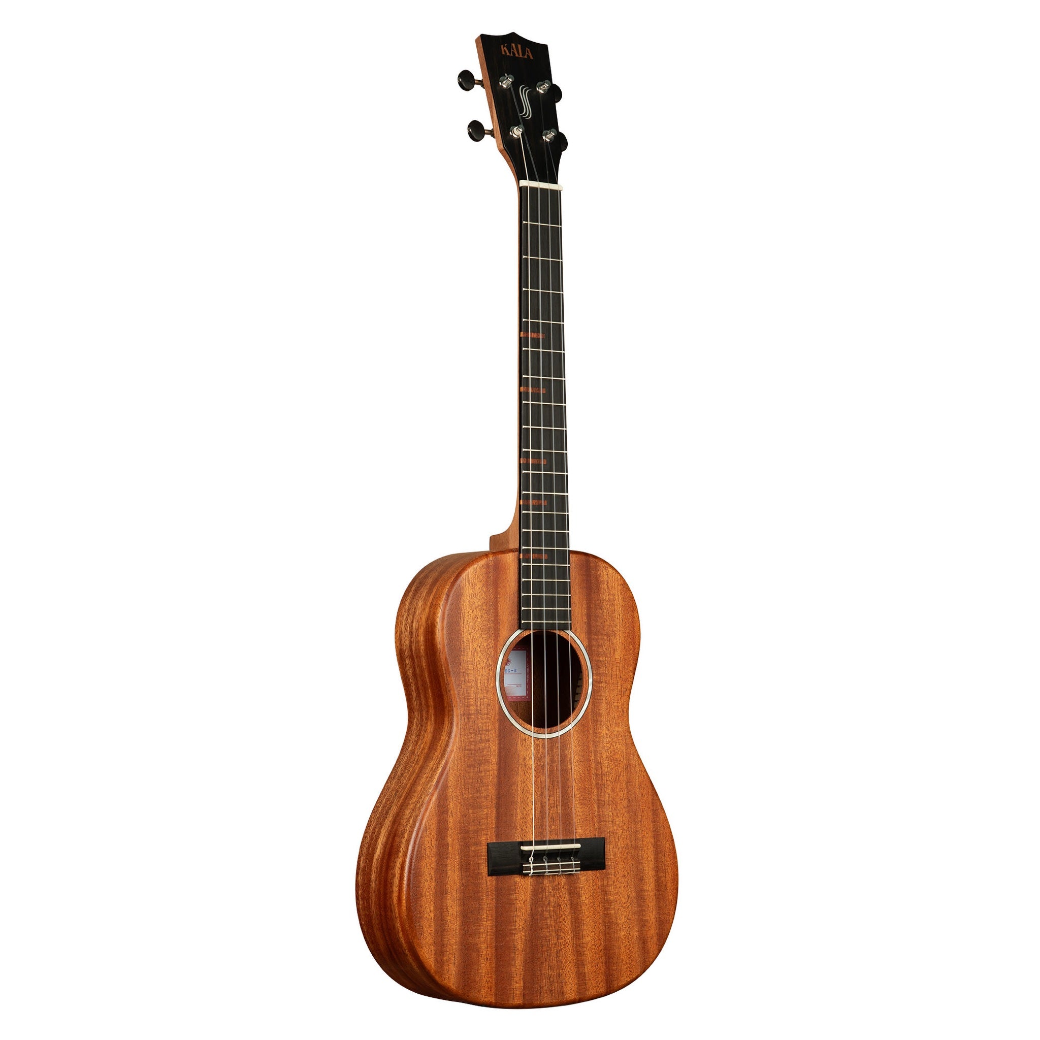 Kala All Solid Mahogany Waterfall Baritone Ukulele - KA-WF-AMHG-B_W/BAG