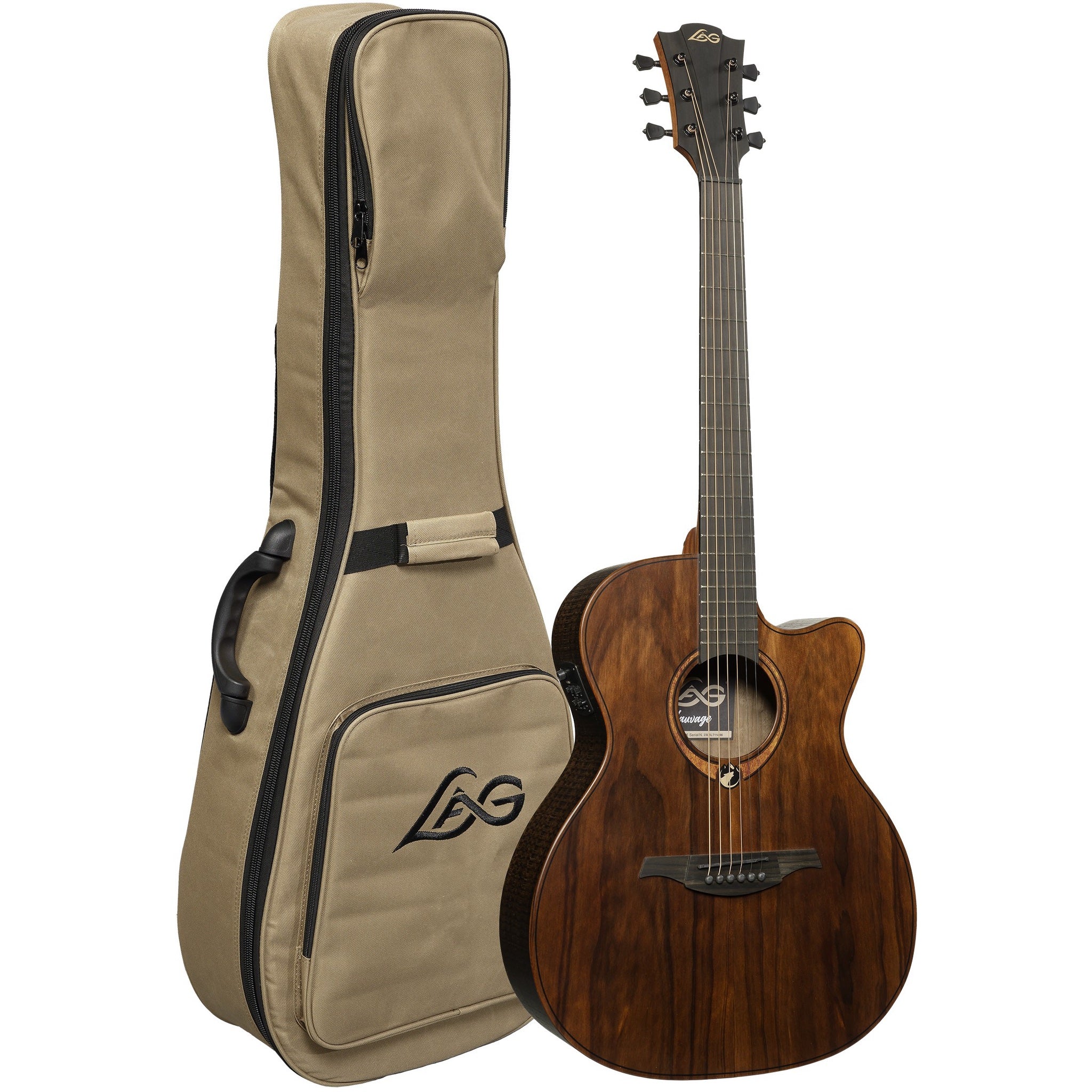 LAG Sauvage ACE Auditorium Cutaway Acoustic-Electric Guitar