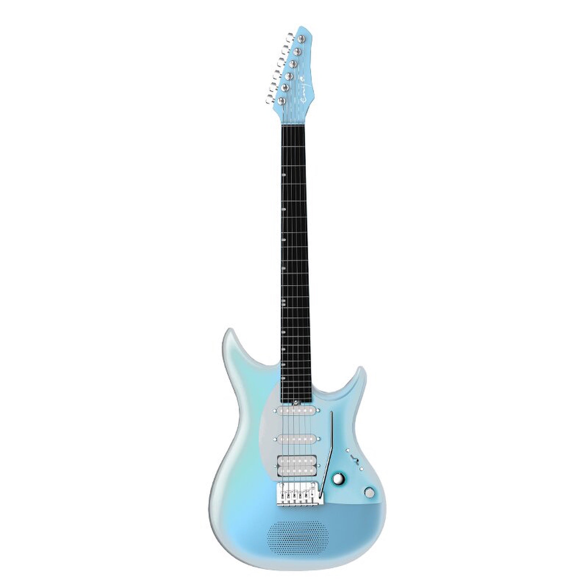 Enya Inspire Smart Electric Guitar Sky Blue front view